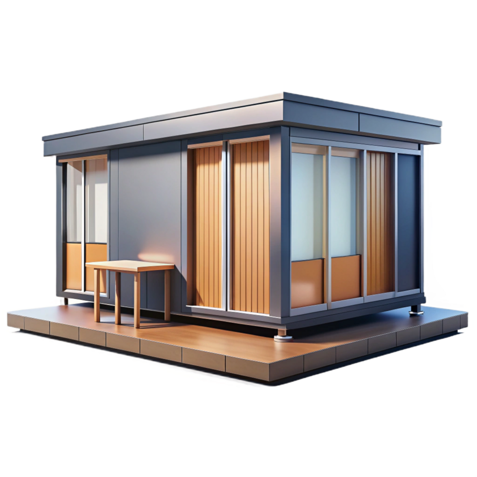 majestic avant-garde Prefabricated modular home unit, NO BACKGROUND with Transparent Background. elite png