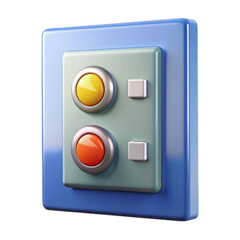 vibrant urban Elevator button panel, NO BACKGROUND with Transparent Background. ultra HD png