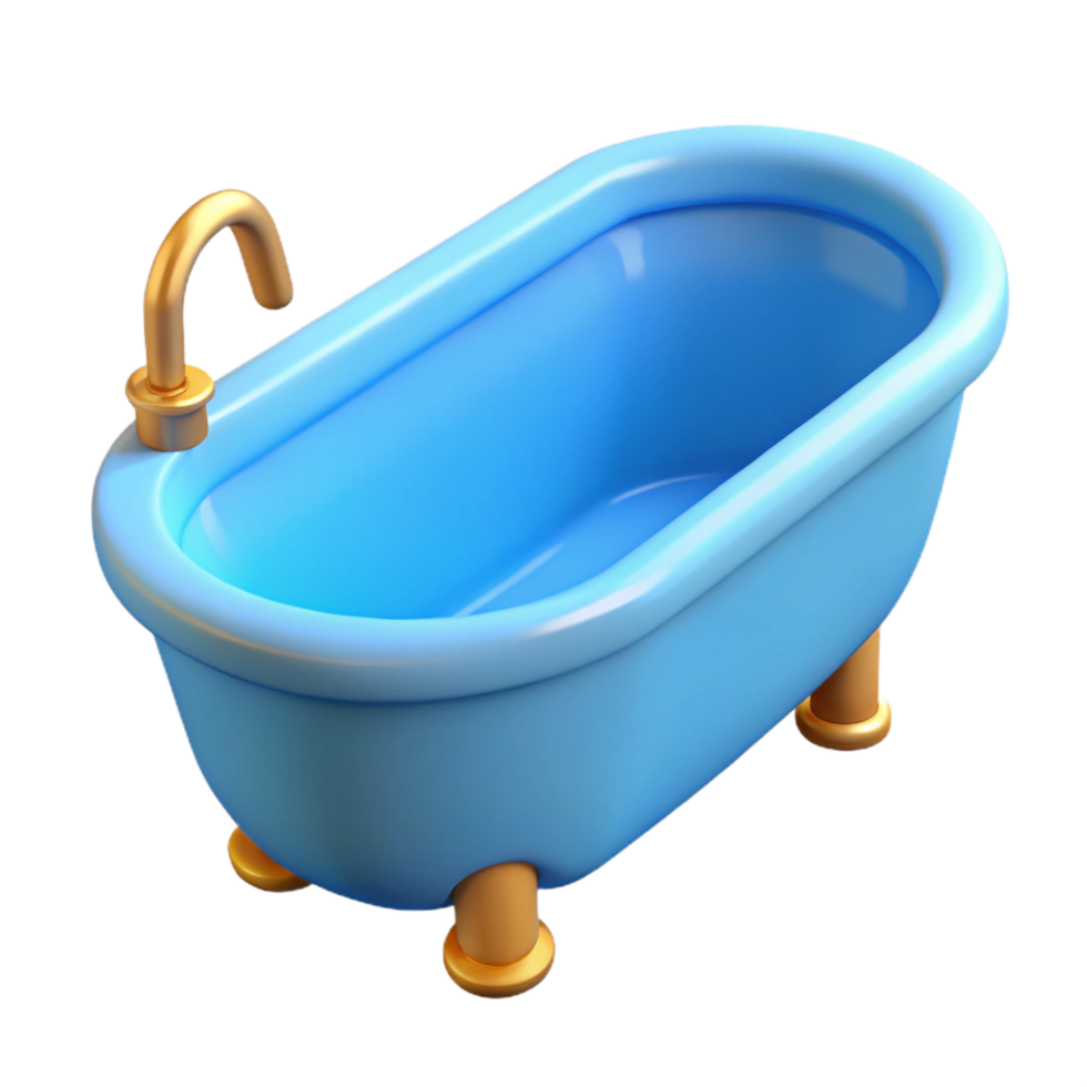 magnificent signature Bathtub, NO BACKGROUND with Transparent Background. png