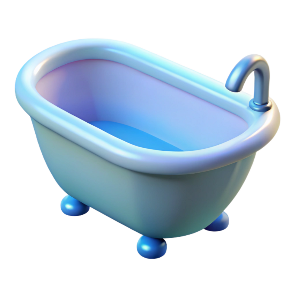 splendid creative Bathtub, NO BACKGROUND with Transparent Background. professional png