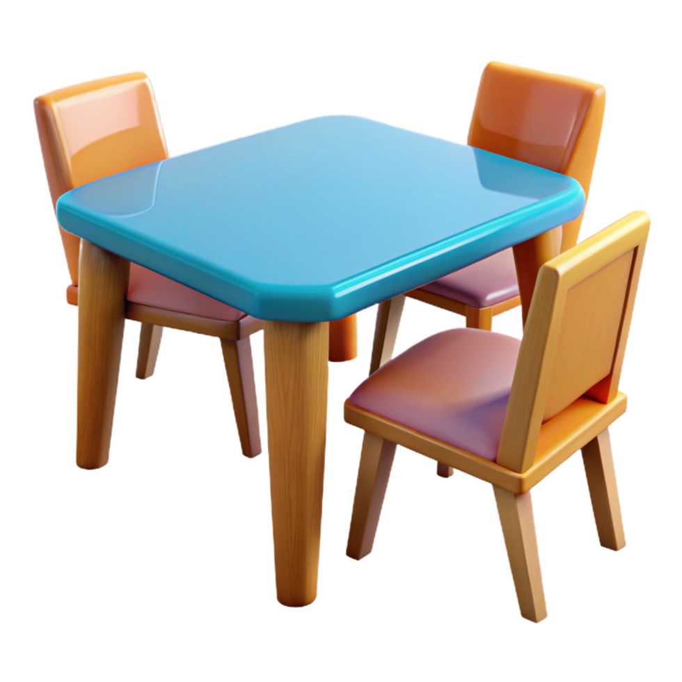 sought-after industrial Dining table, NO BACKGROUND with Transparent Background. studio quality png