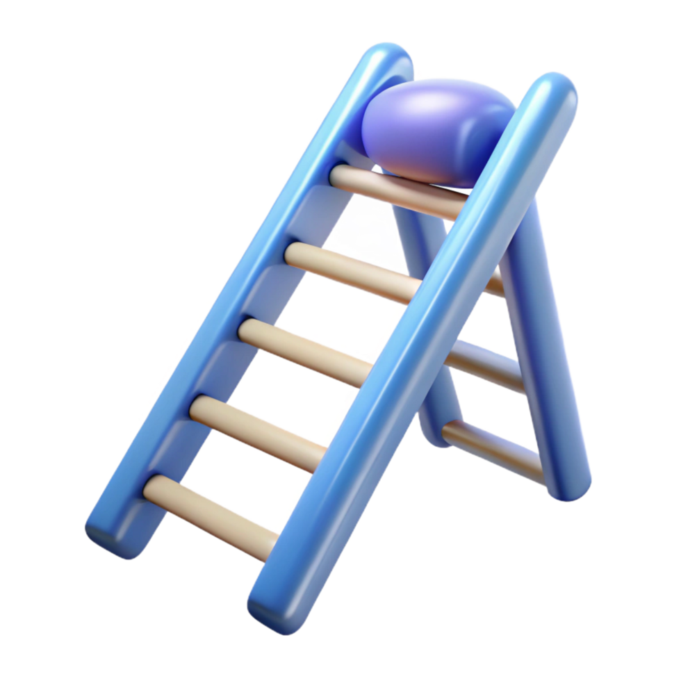 gorgeous bold minimalist Ladder, NO BACKGROUND with Transparent Background. authentic png