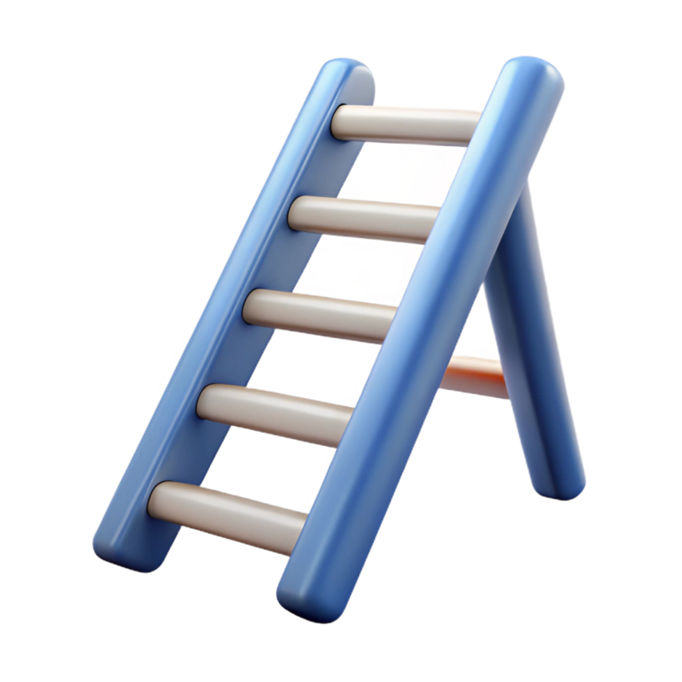 inspired rustic Ladder, NO BACKGROUND with Transparent Background. 4K png