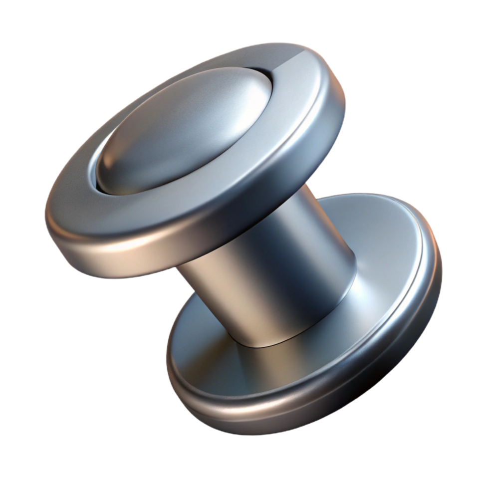 stunning rustic Metal stud, NO BACKGROUND with Transparent Background. museum quality png