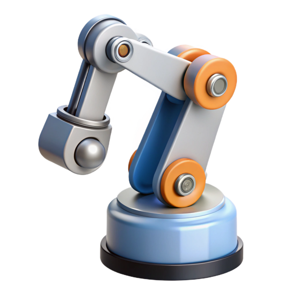 unparalleled futuristic Robot arm industrial automation robotic gripper NO BACKGROUND with Transparent Background. authentic png