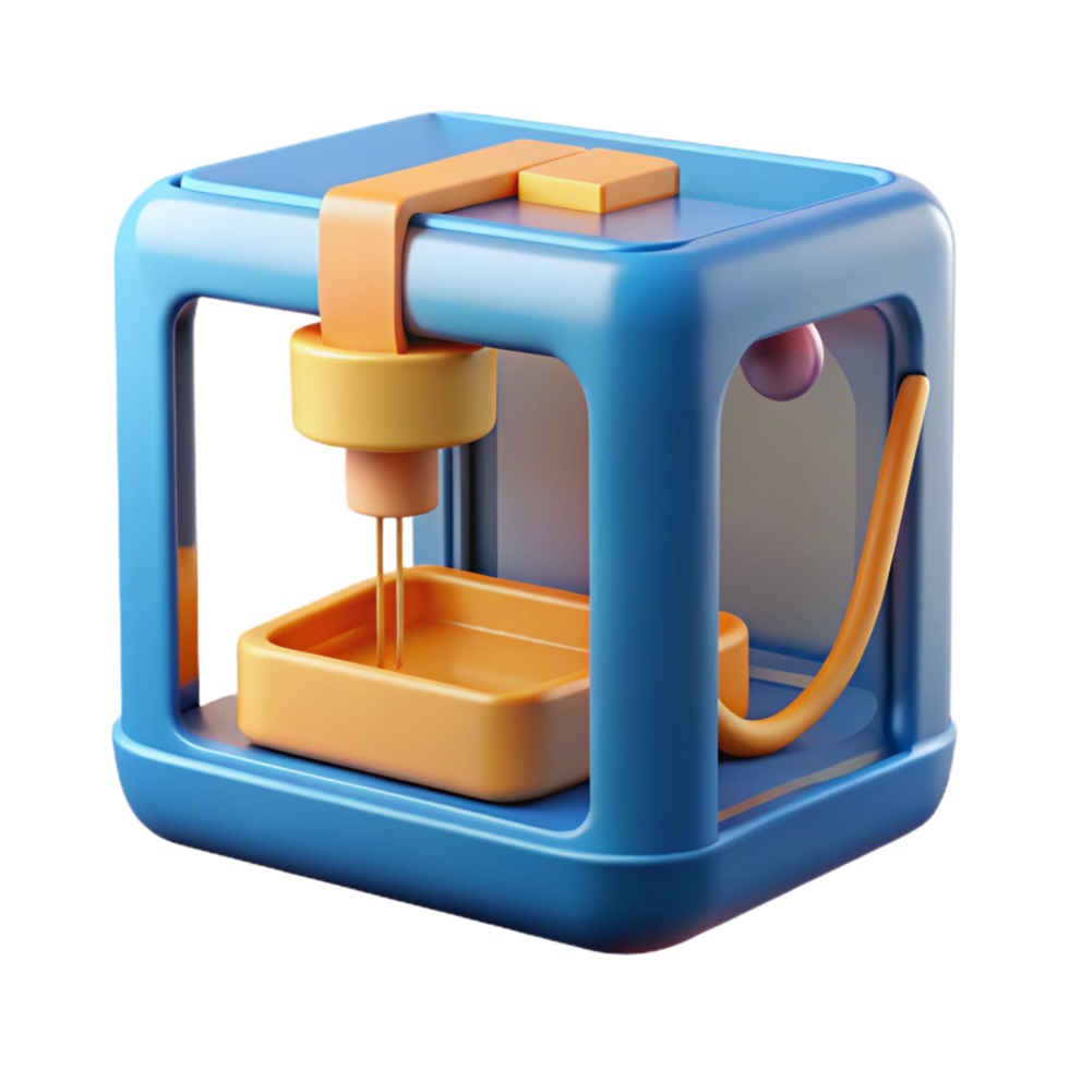 magnificent coastal 3D printer printing object filament plastic NO BACKGROUND with Transparent Background. refined png
