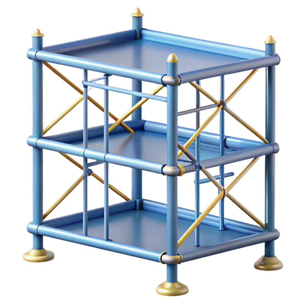 radiant reflective organic Scaffolding section, NO BACKGROUND with Transparent Background. expertly shot png