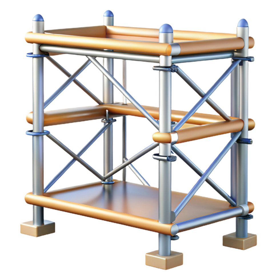 striking standout Scaffolding section, NO BACKGROUND with Transparent Background. png