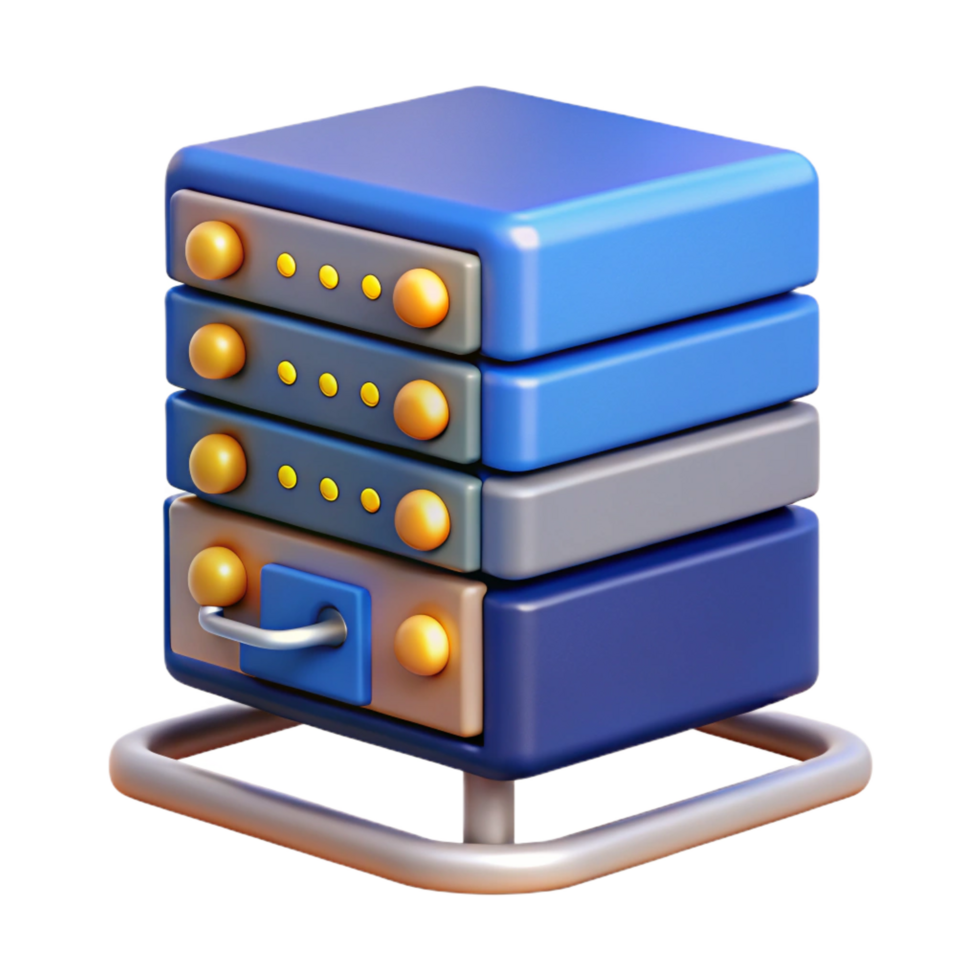 stunning modern Server rack data center network equipment NO BACKGROUND with Transparent Background. perfect clarity png