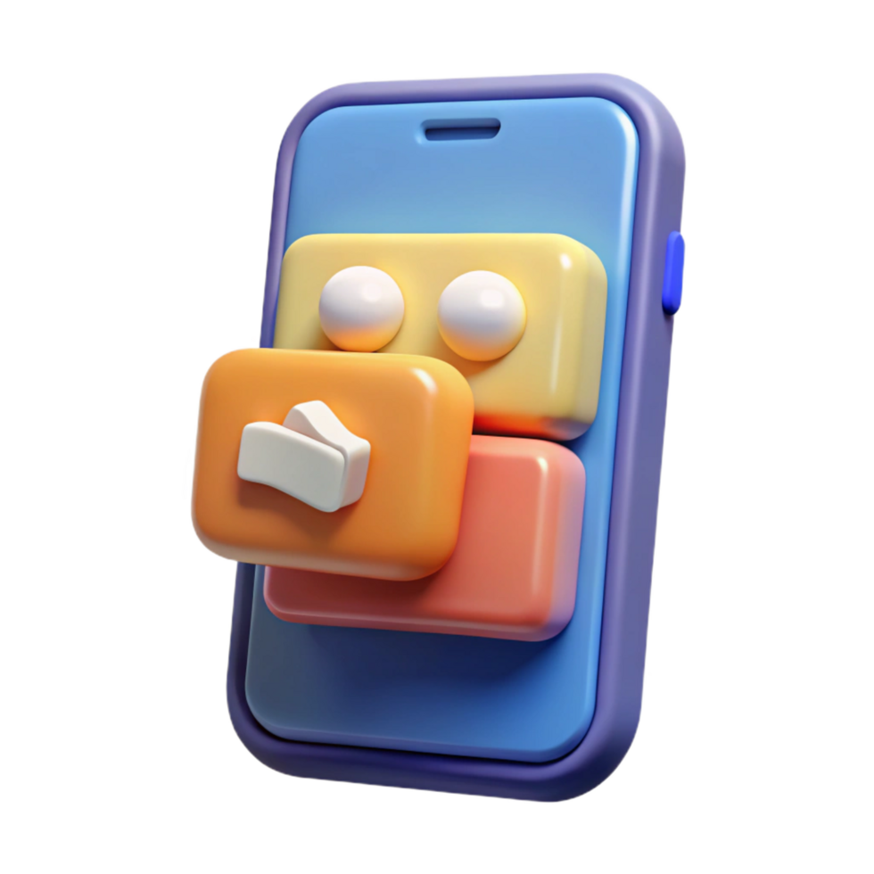 unparalleled coastal Smartphone app icon social media notification NO BACKGROUND with Transparent Background. studio quality png