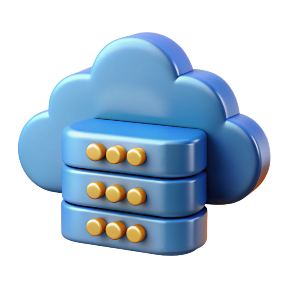 sumptuous melancholic artistic Cloud computing data storage online server NO BACKGROUND with Transparent Background. handcrafted png