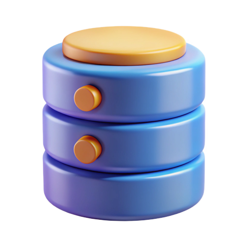 striking energetic victorian Database icon data storage information management NO BACKGROUND with Transparent Background. perfect clarity png
