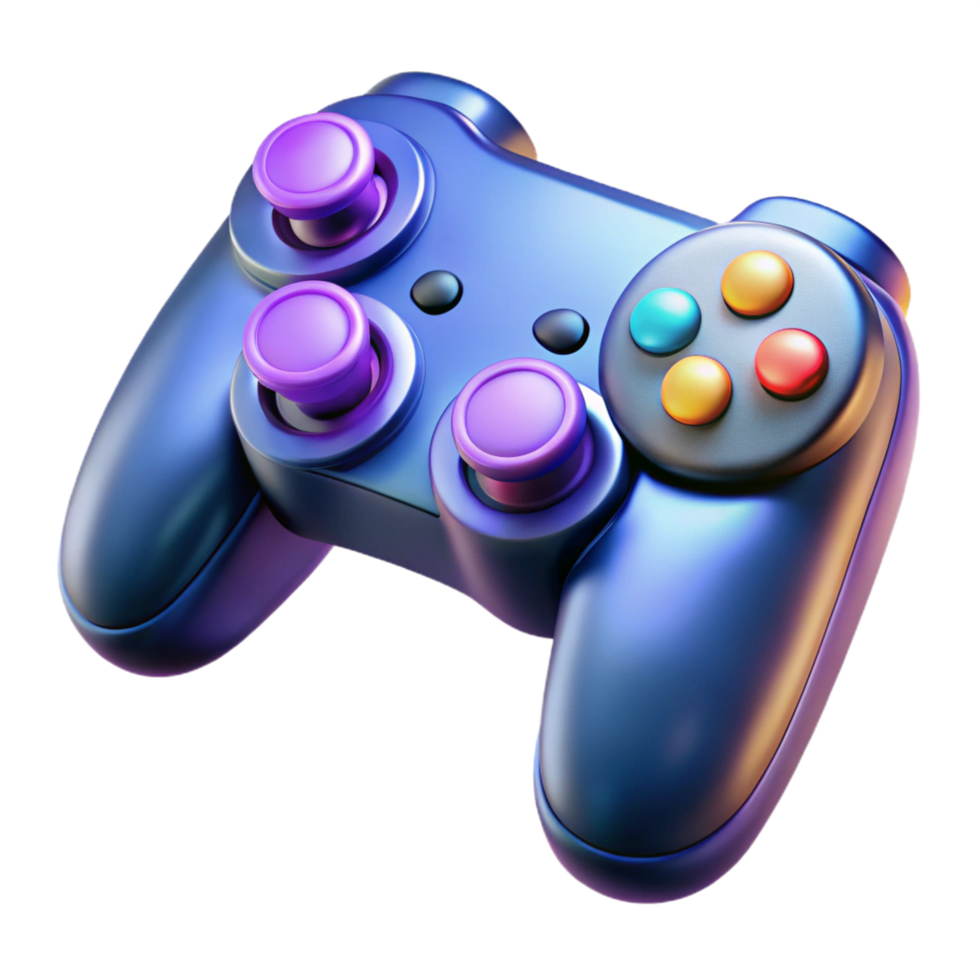 splendid baroque Gaming controller console gamepad buttons NO BACKGROUND with Transparent Background. authentic png
