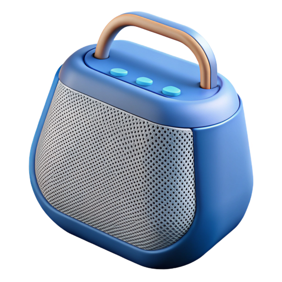 whimsical sumptuous Bluetooth speaker portable wireless audio NO BACKGROUND with Transparent Background. genuine png