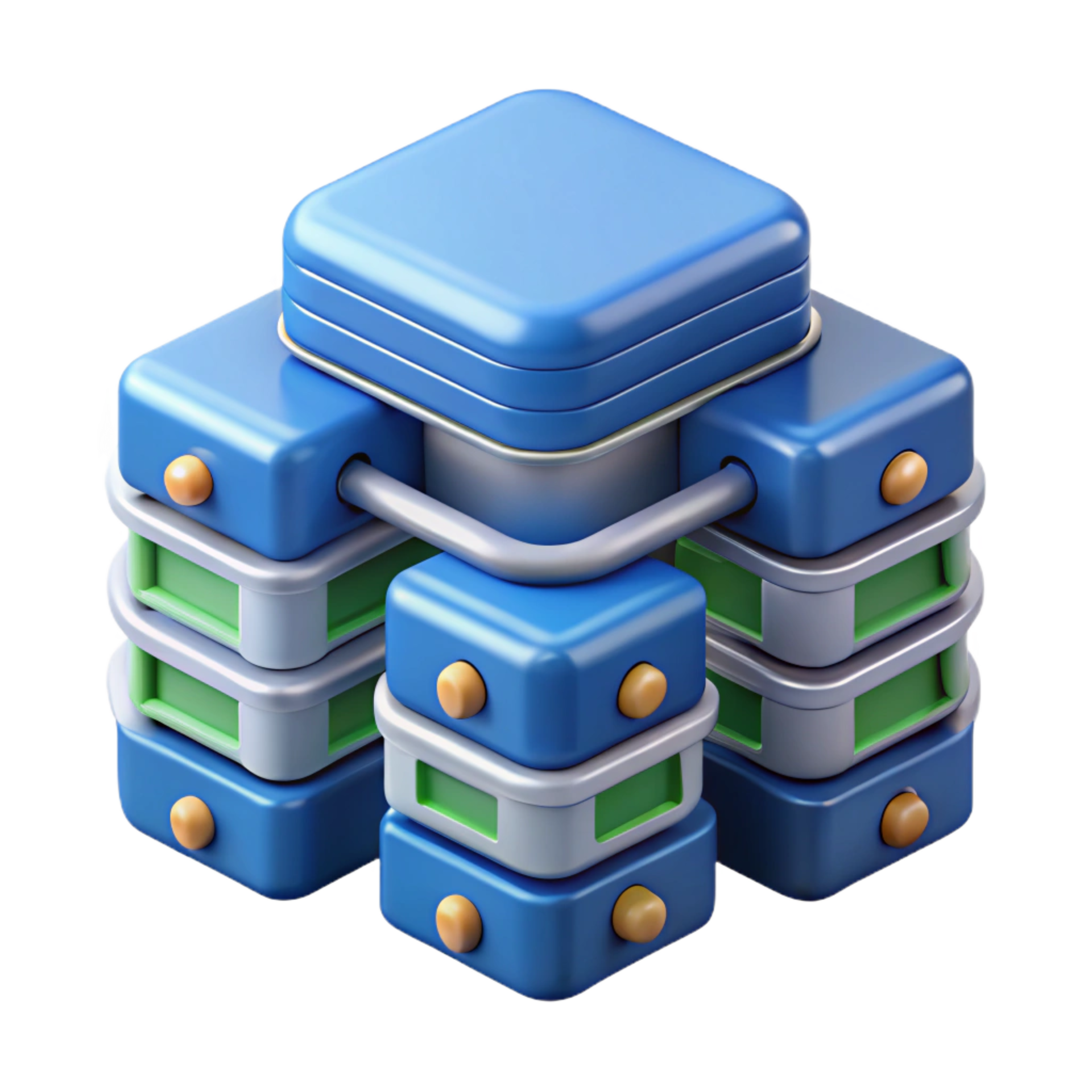 pristine reflective abstract Server blades data center network ...