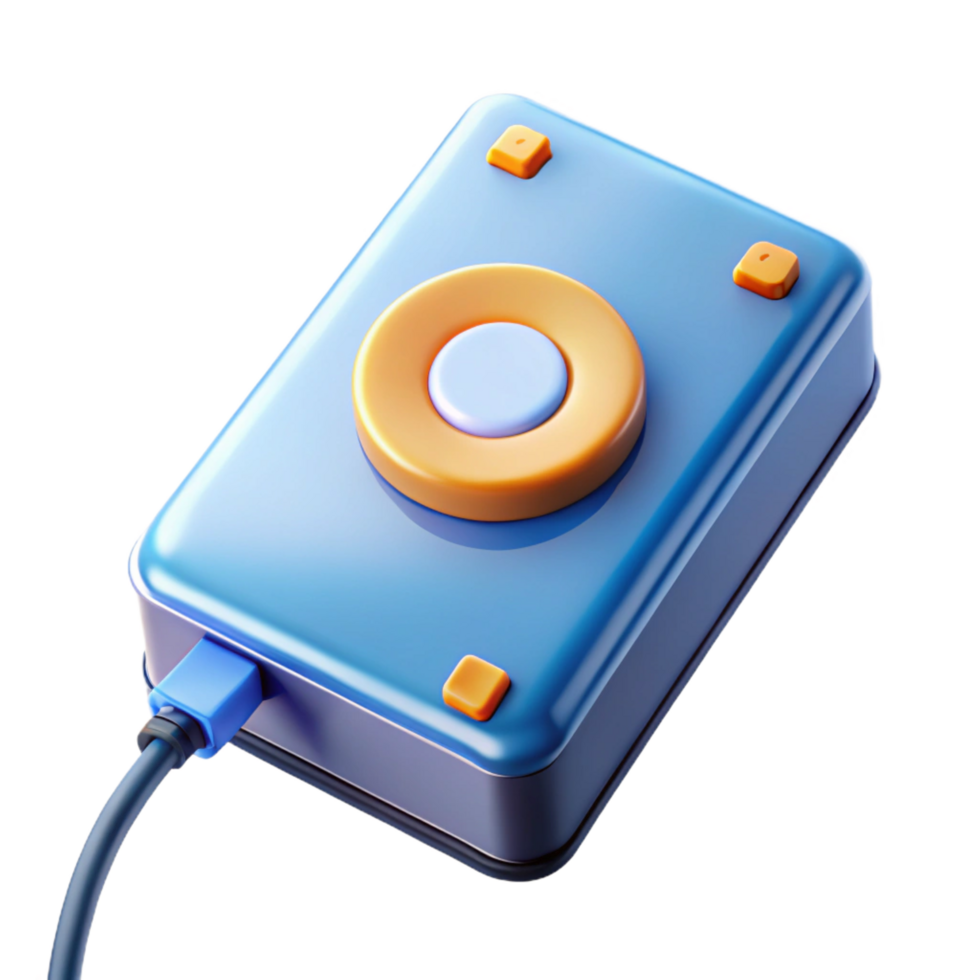 mesmerizing artistic External hard drive data storage backup solution NO BACKGROUND with Transparent Background. high quality png