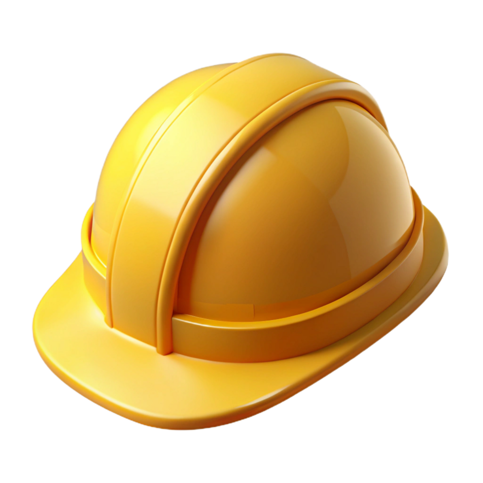 striking whimsical avant-garde Hard hat, yellow, NO BACKGROUND with Transparent Background. top-tier png