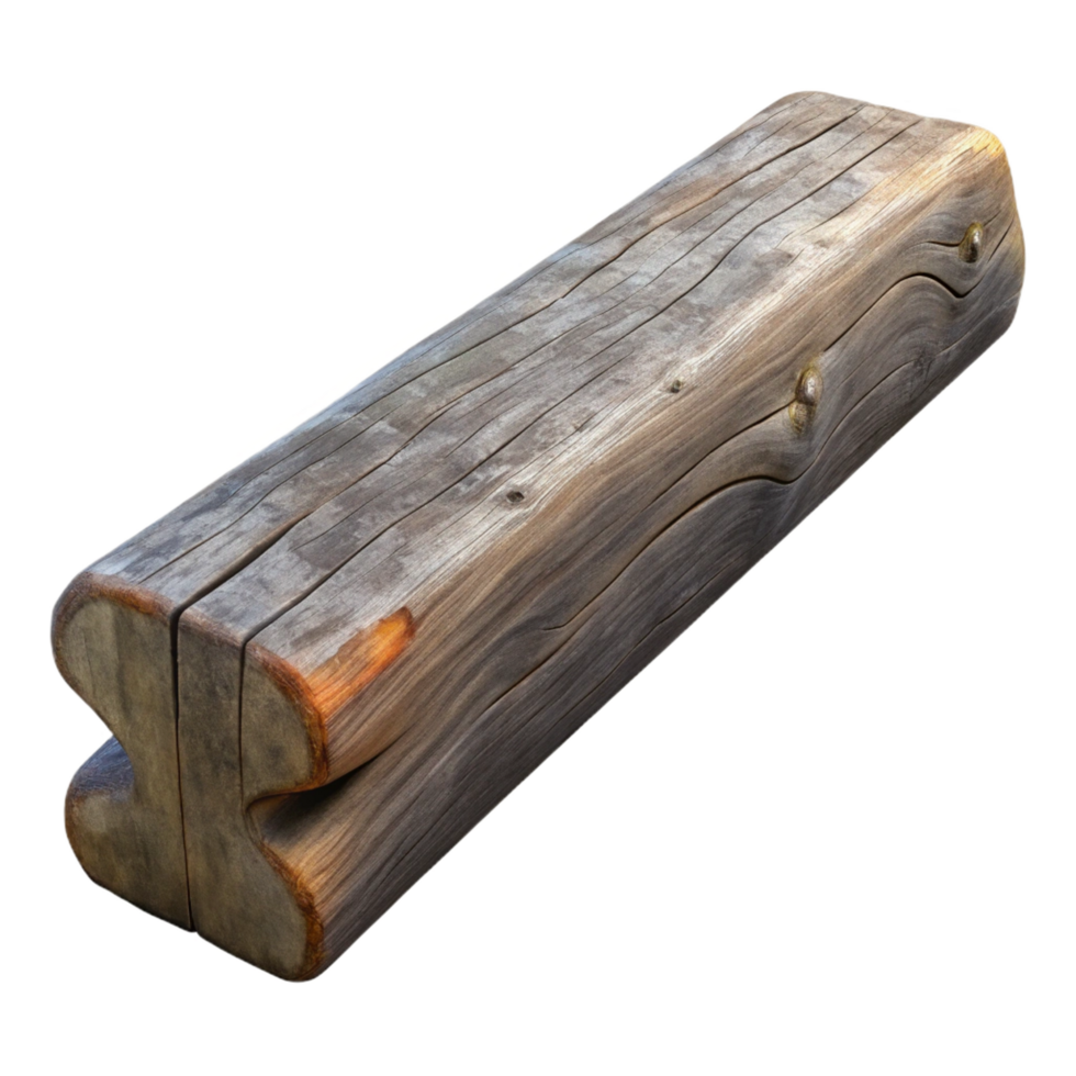 splendid intense abstract Wooden beam, weathered, NO BACKGROUND with Transparent Background. original png