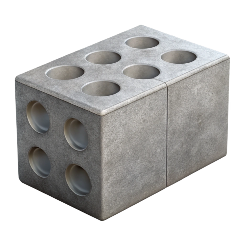rare futuristic Concrete block, gray, NO BACKGROUND with Transparent Background. top-tier png