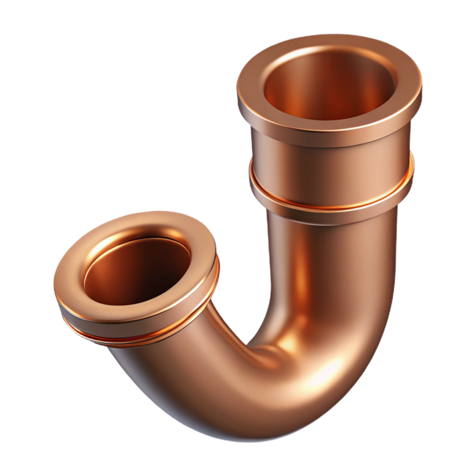 serene harmonious tropical Downspout, copper, NO BACKGROUND with Transparent Background. studio quality png