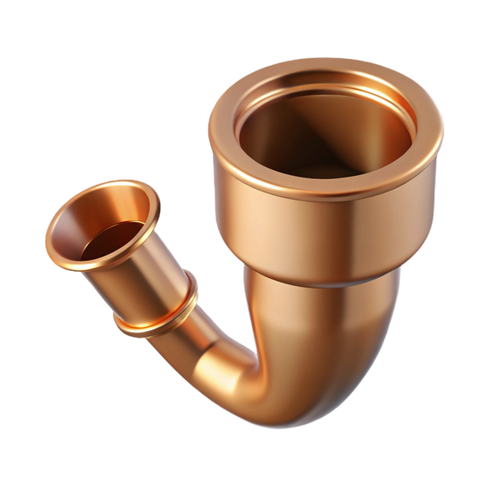 vibrant exemplary Downspout, copper, NO BACKGROUND with Transparent Background. png