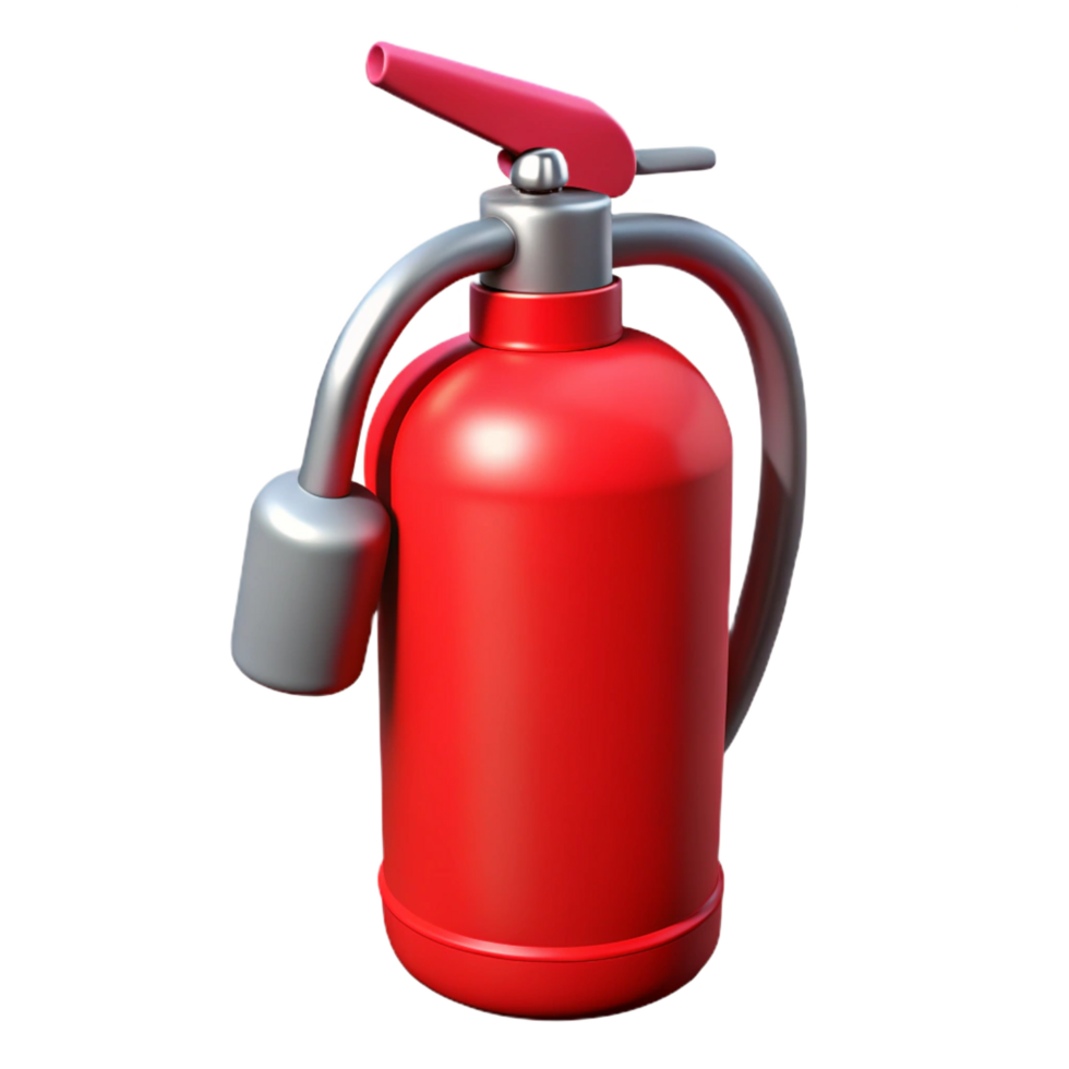 tranquil enchanting Fire extinguisher, red, NO BACKGROUND with Transparent Background. masterfully captured png