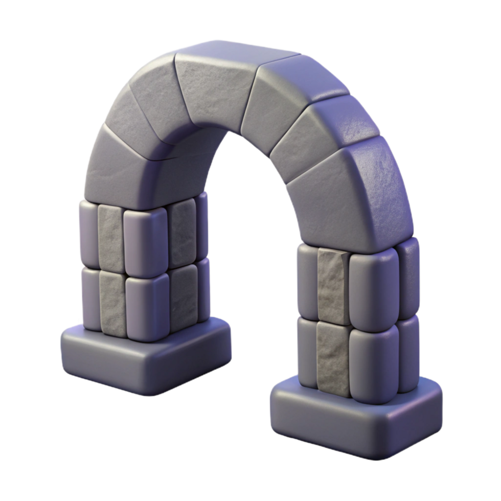 magnificent mid-century Arch, stone, NO BACKGROUND with Transparent Background. masterfully captured png