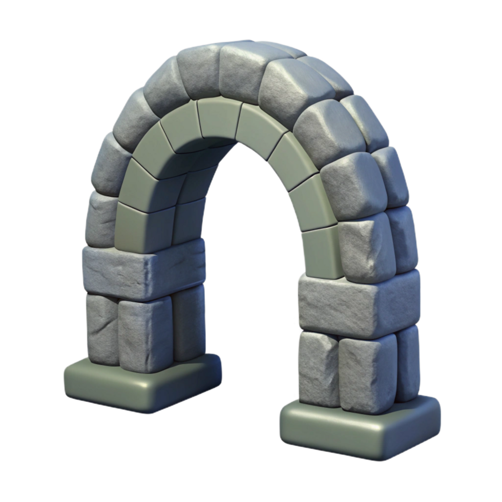 serene tranquil renaissance Arch, stone, NO BACKGROUND with Transparent Background. masterfully captured png