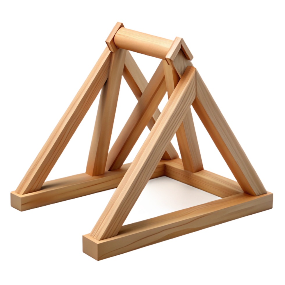 splendid standout Truss, wooden, NO BACKGROUND with Transparent Background. png