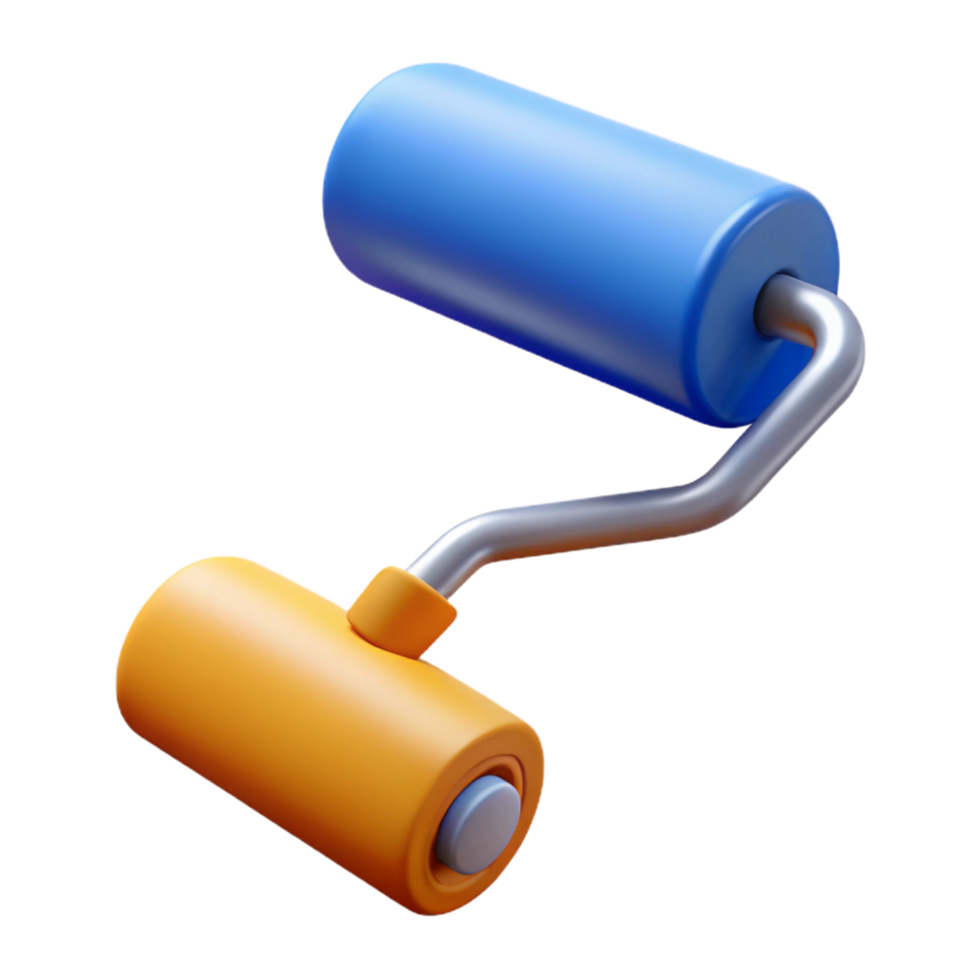 magnificent avant-garde Roller brush, NO BACKGROUND with Transparent Background. precision png