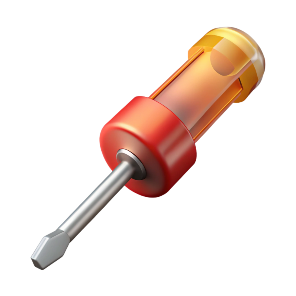 playful mesmerizing Screwdriver, Phillips head, NO BACKGROUND with Transparent Background. crisp png