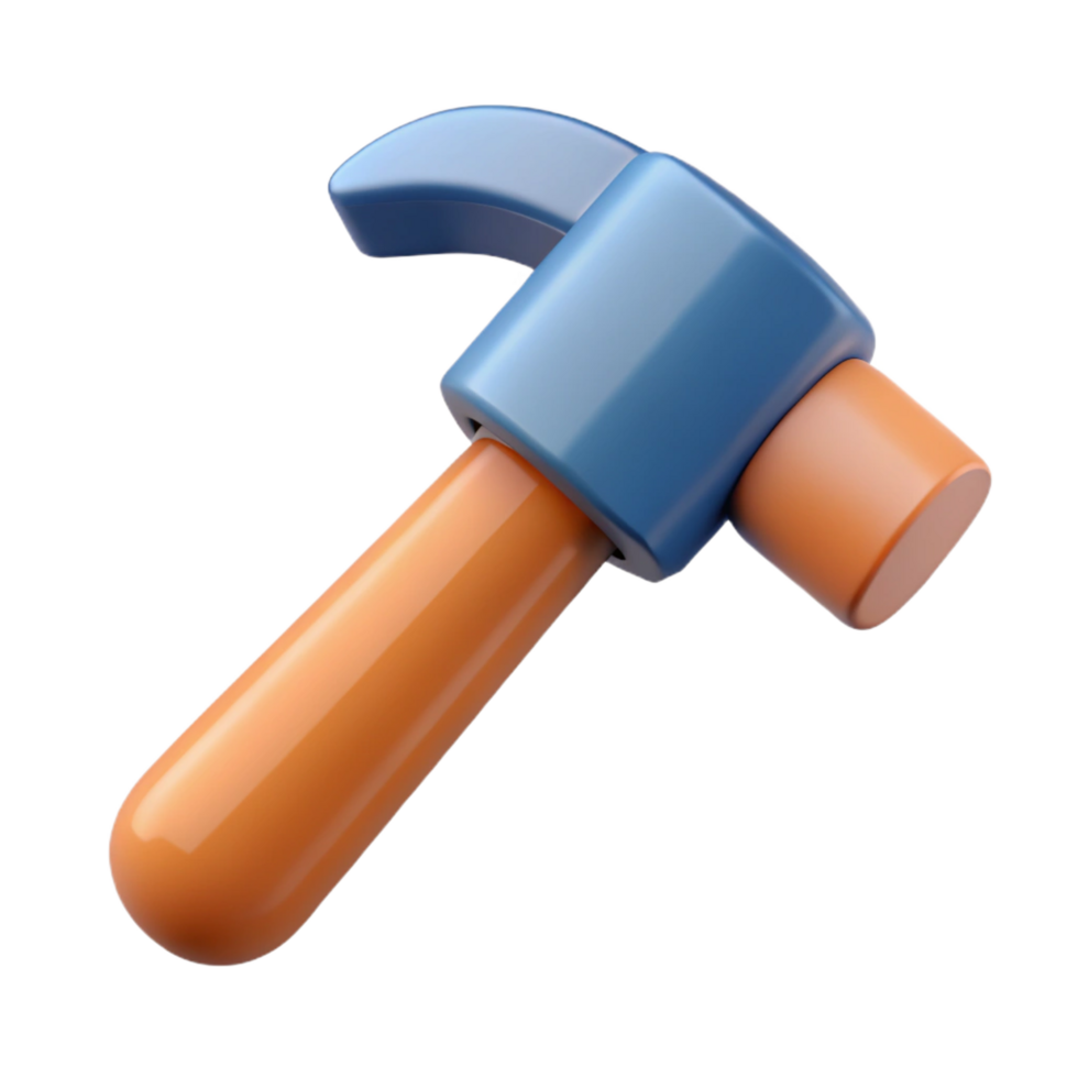quintessential futuristic Hammer, NO BACKGROUND with Transparent Background. professional png
