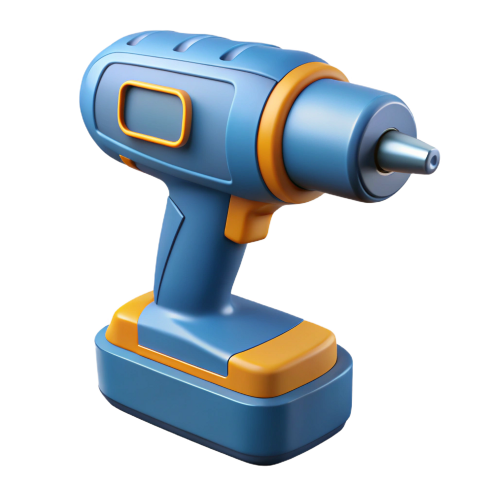 vibrant energetic baroque Drill, cordless, NO BACKGROUND with Transparent Background. top-tier png