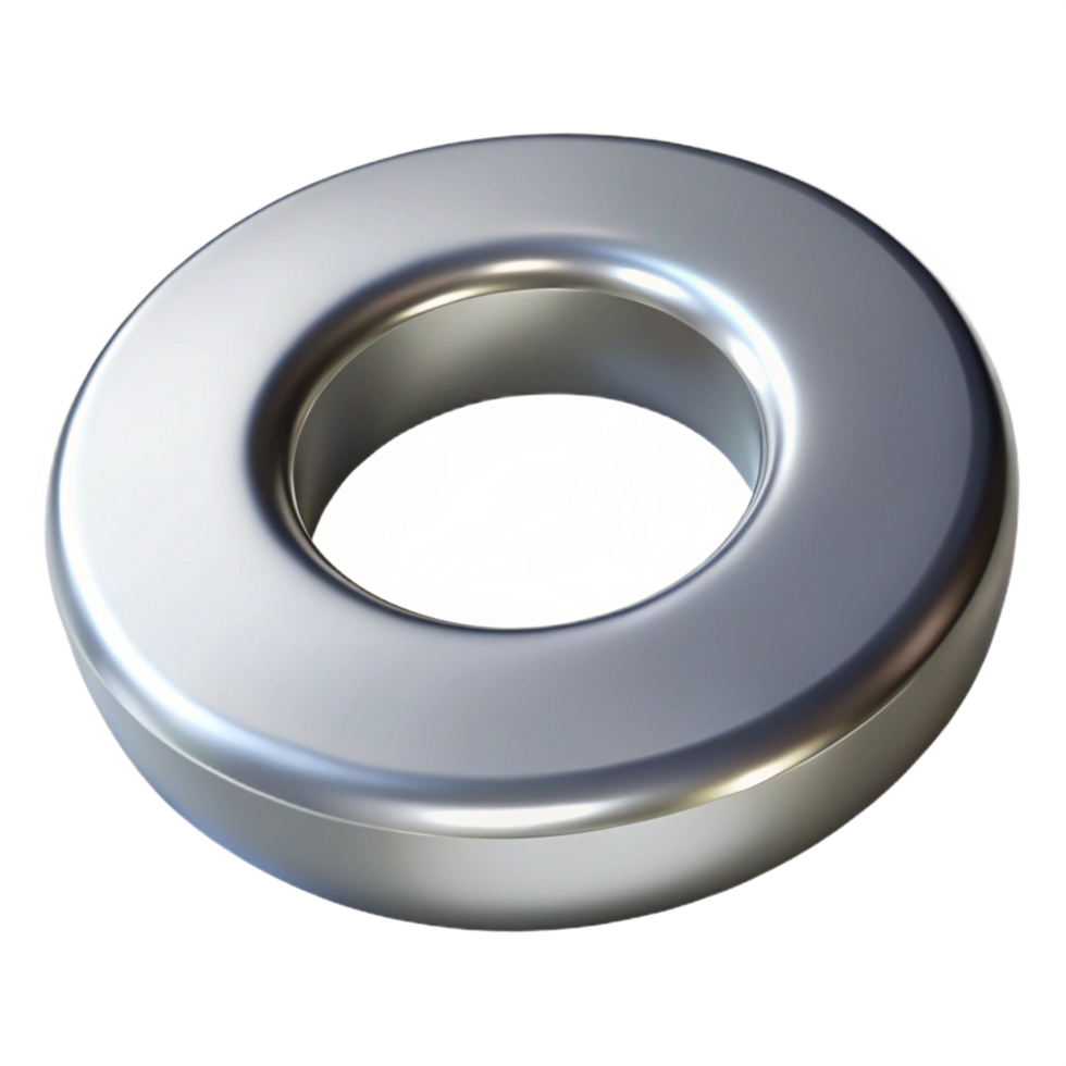 magnificent celebrated Washer, metal, NO BACKGROUND with Transparent Background. png