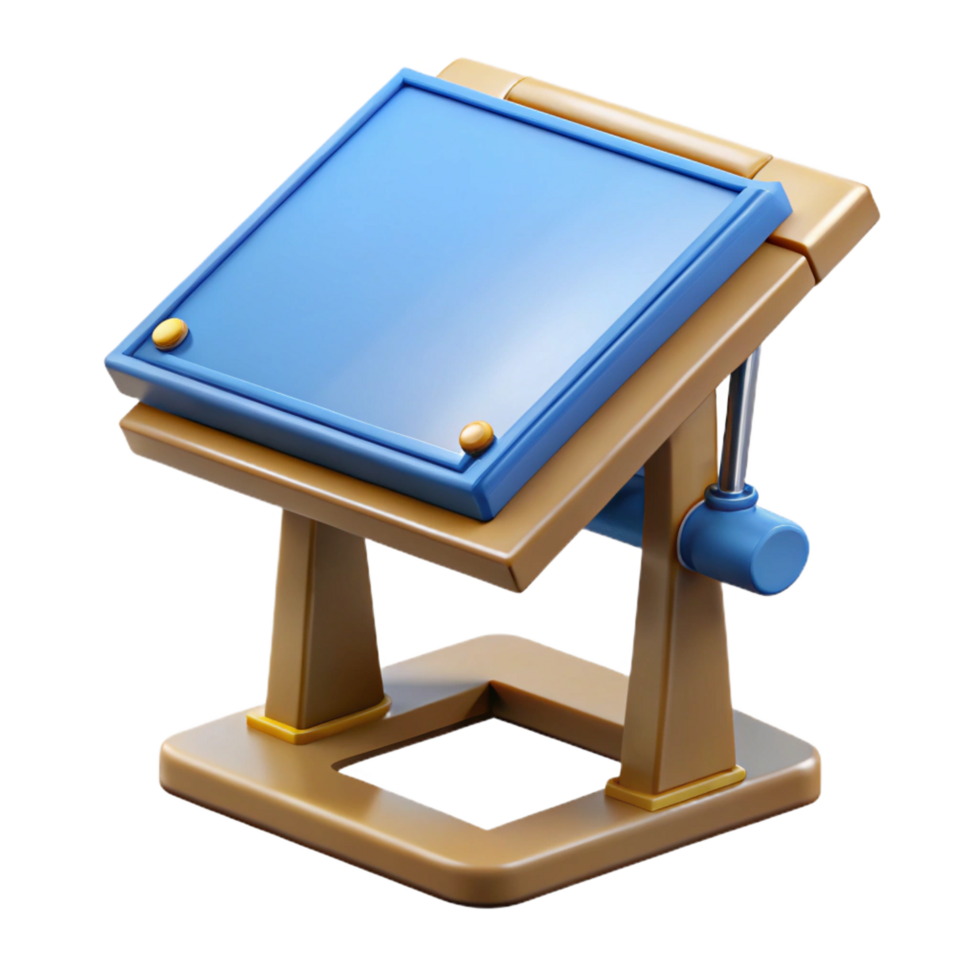 vibrant gothic Drafting table, NO BACKGROUND with Transparent Background. luxury png