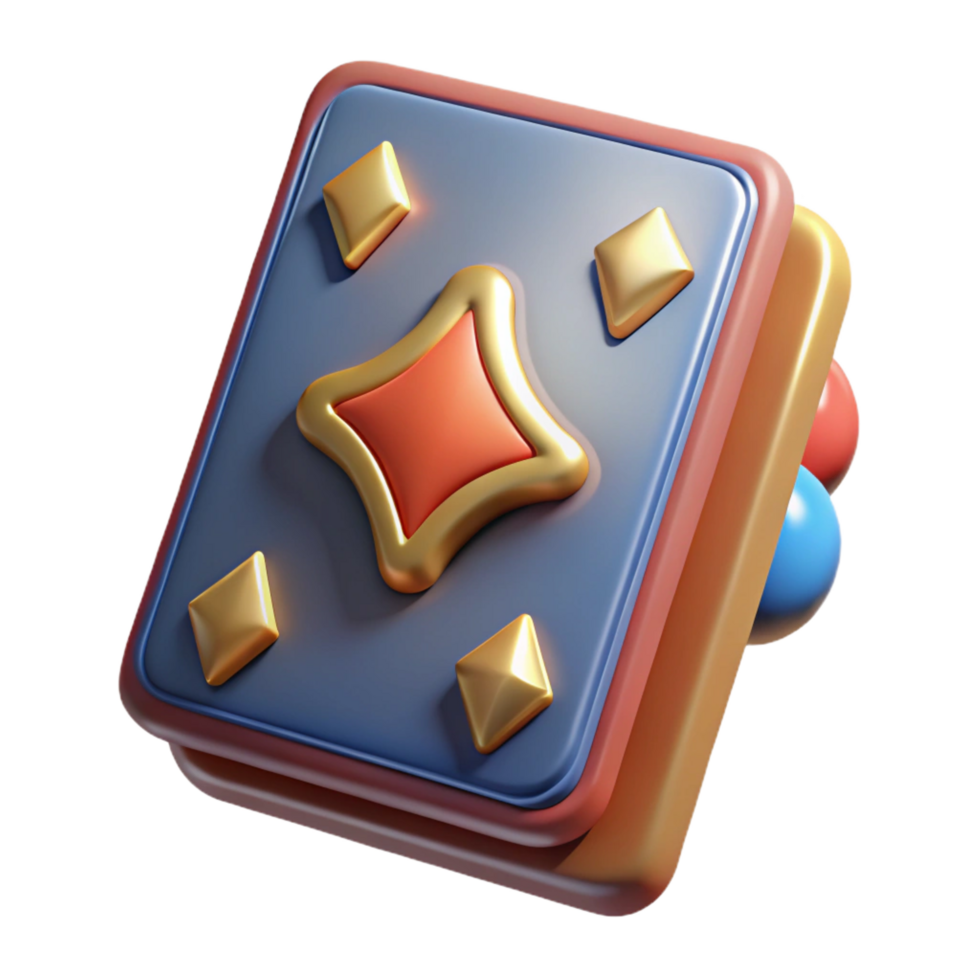 hypnotic notable A single, stylized playing card, depicting a fantastical creature. NO BACKGROUND with Transparent Background. png