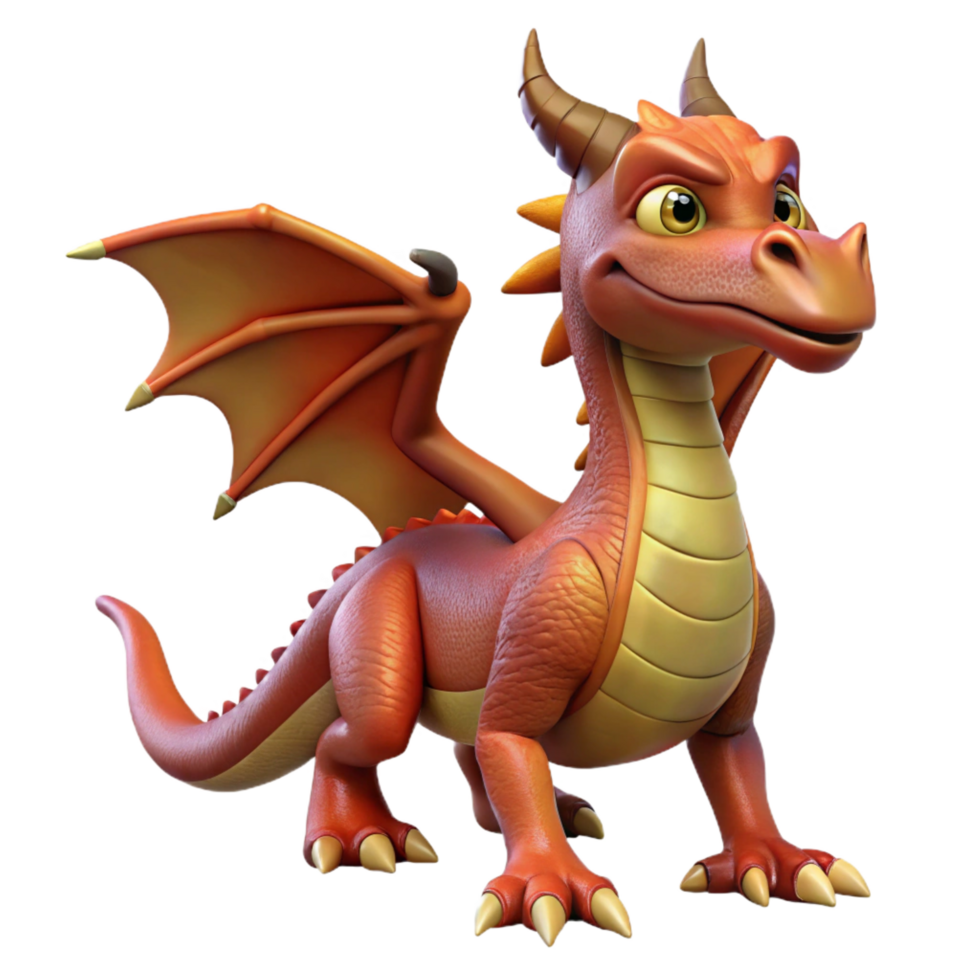sought-after vintage A wise, ancient dragon, head held high. NO BACKGROUND with Transparent Background. fine detail png