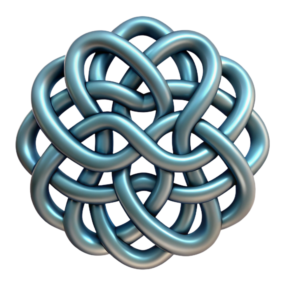 timeless art deco Celtic Knot, intricate design NO BACKGROUND with Transparent Background. exclusive png
