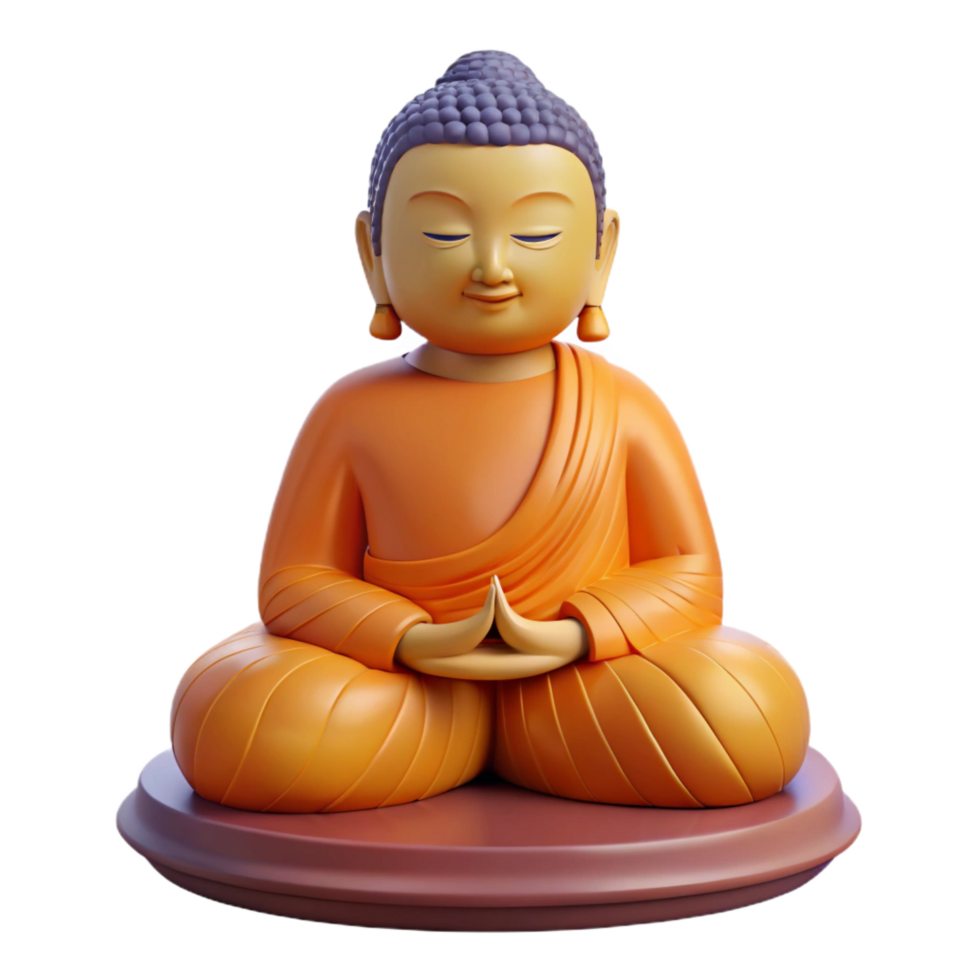 sought-after geometric Buddha statue NO BACKGROUND with Transparent Background. authentic png