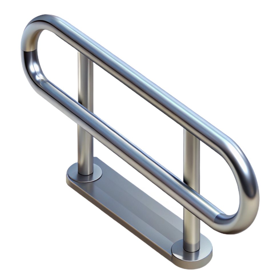 spectacular minimalist Steel handrail, NO BACKGROUND with Transparent Background. refined png