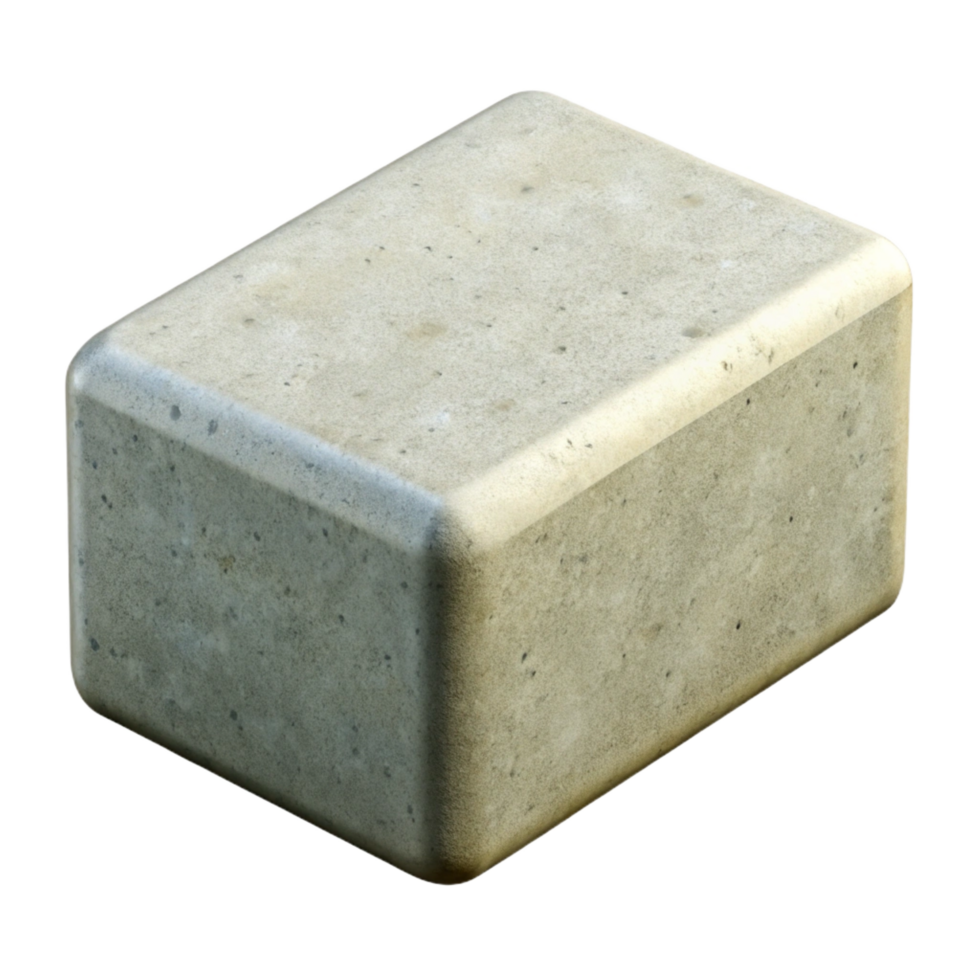 fascinating notable Concrete block, NO BACKGROUND with Transparent Background. png