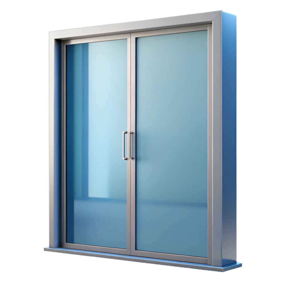 melancholic picturesque Modern sliding glass door panel, NO BACKGROUND with Transparent Background. elite png