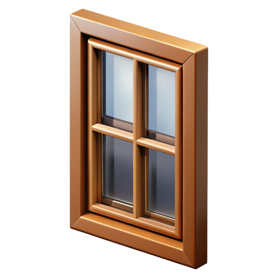 immaculate dreamy gothic Double-hung window sash, NO BACKGROUND with Transparent Background. precision png