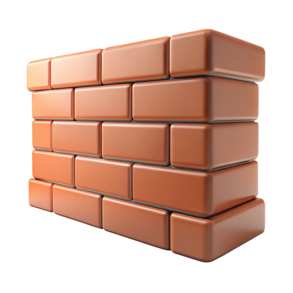 rare victorian Brick wall section, NO BACKGROUND with Transparent Background. flawless png