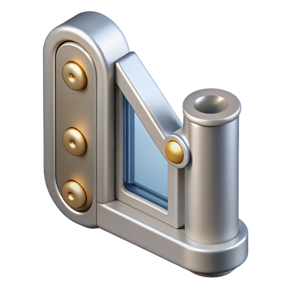 magnificent geometric Casement window crank, NO BACKGROUND with Transparent Background. studio quality png