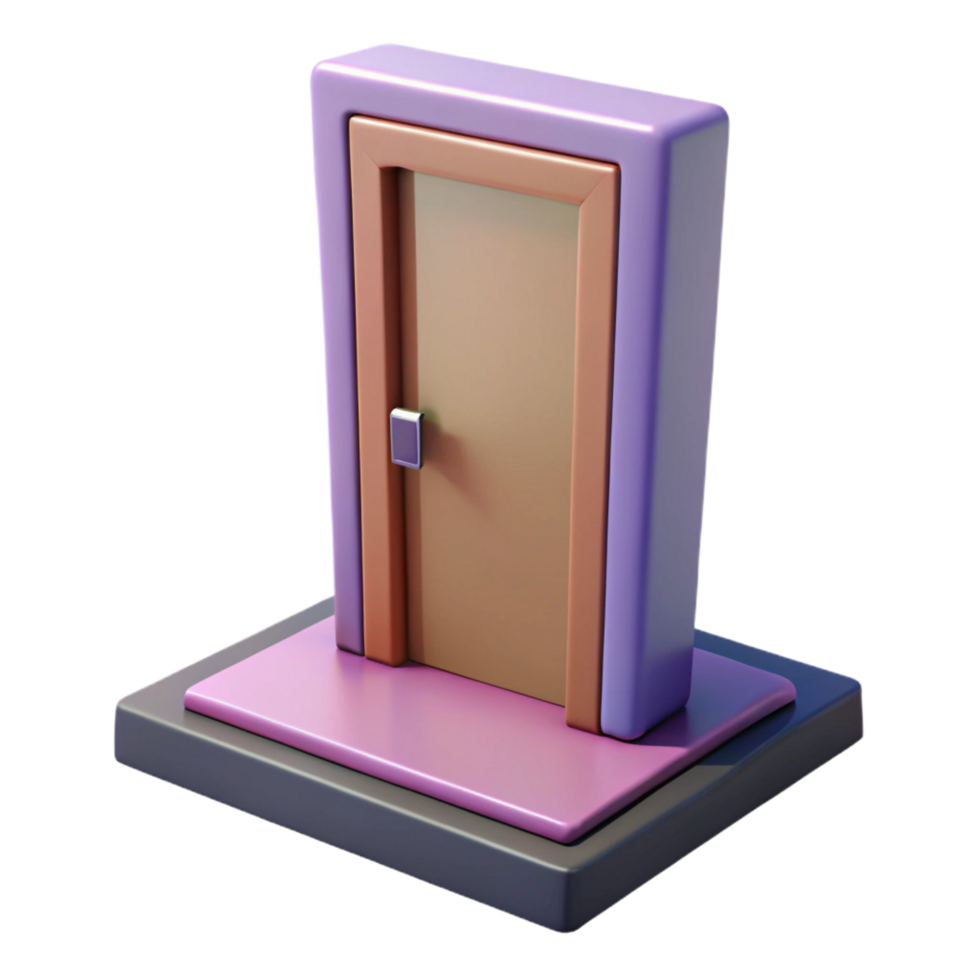 timeless geometric Door threshold, NO BACKGROUND with Transparent Background. detailed png