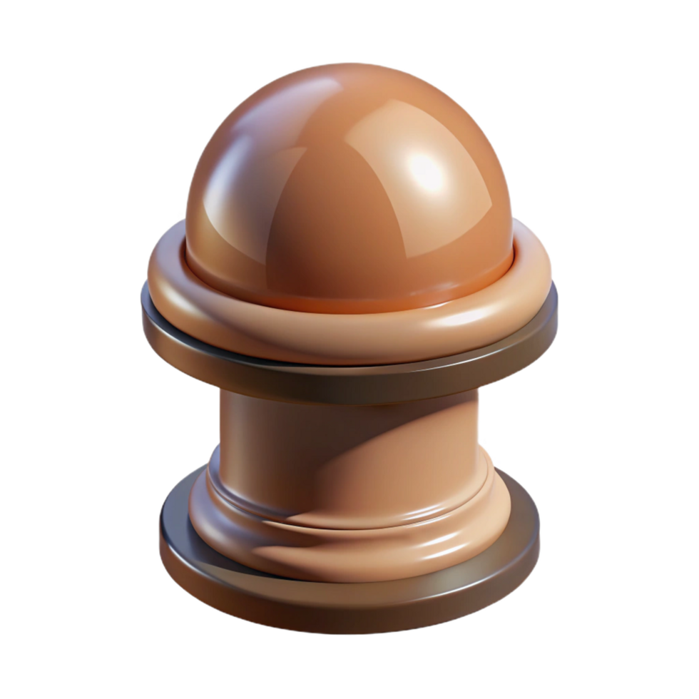 serene signature Newel post cap, NO BACKGROUND with Transparent Background. png