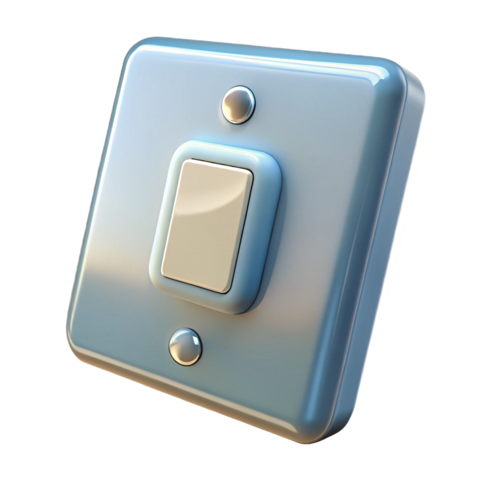 remarkable artistic Light switch plate, NO BACKGROUND with Transparent Background. high quality png
