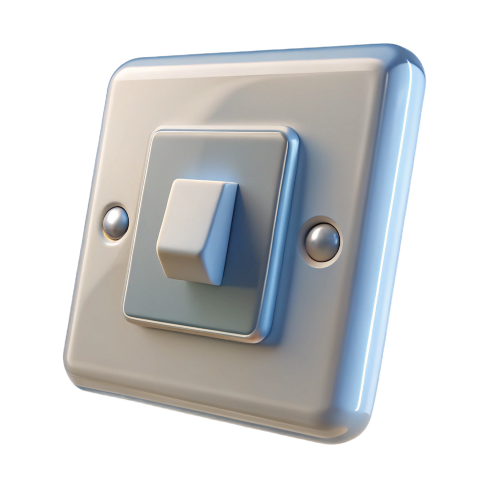timeless industrial Light switch plate, NO BACKGROUND with Transparent Background. sharp png