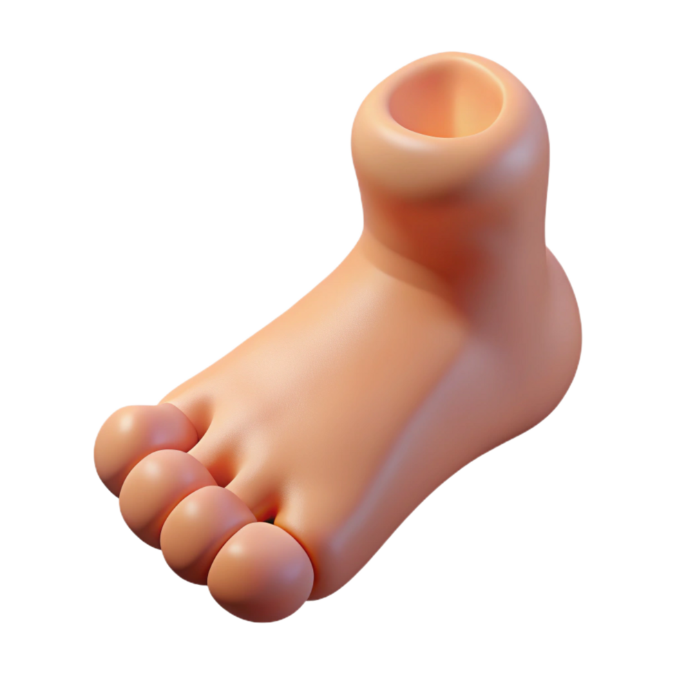 peaceful breathtaking Foot, human, bare, NO BACKGROUND with Transparent Background. expertly shot png